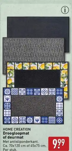 ALDI HOME CREATION Droogloopmat of deurmat aanbieding