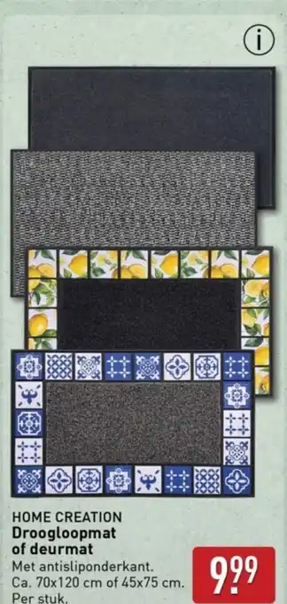 ALDI HOME CREATION Droogloopmat of deurmat aanbieding