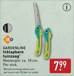 ALDI Gardenline Inklapbare tuinzaag aanbieding