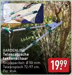 ALDI GARDENLINE Telescopische takkenschaar aanbieding