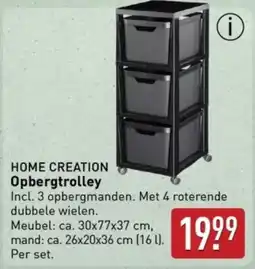 ALDI HOME CREATION Opbergtrolley aanbieding