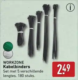 ALDI WORKZONE Kabelbinders aanbieding