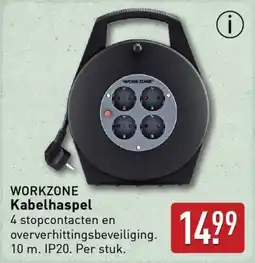 ALDI WORKZONE Kabelhaspel aanbieding
