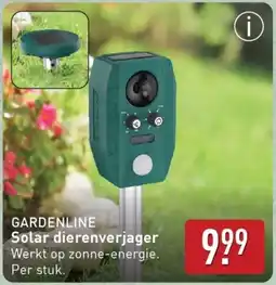 ALDI GARDENLINE Solar dierenverjager aanbieding