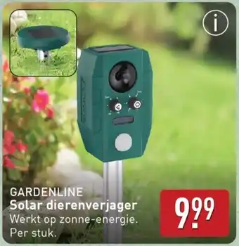 ALDI GARDENLINE Solar dierenverjager aanbieding