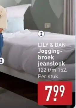 ALDI LILY & DAN Jogging broek jeanslook aanbieding