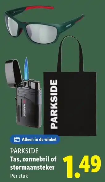 Lidl PARKSIDE Tas, zonnebril of stormaansteker aanbieding