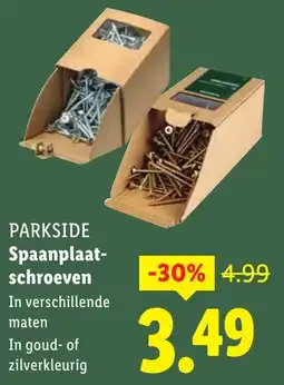 Lidl PARKSIDE Spaanplaatschroeven aanbieding