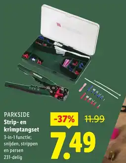 Lidl PARKSIDE Strip en krimptangset aanbieding