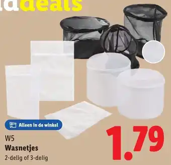 Lidl W5 Wasnetjes aanbieding