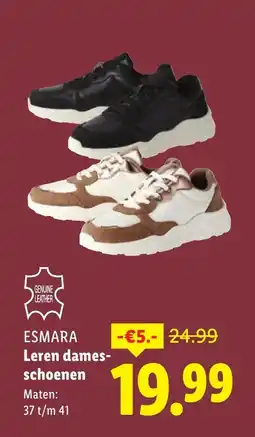 Lidl ESMARA Leren dames schoenen aanbieding