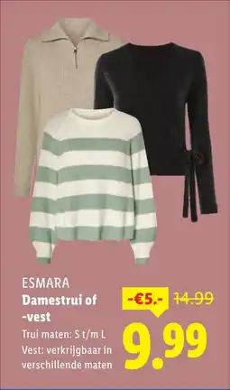Lidl ESMARA Damestrui of vest aanbieding