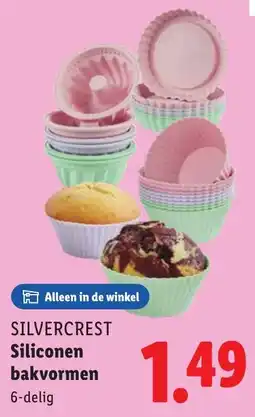 Lidl SILVERCREST Siliconen bakvormen aanbieding