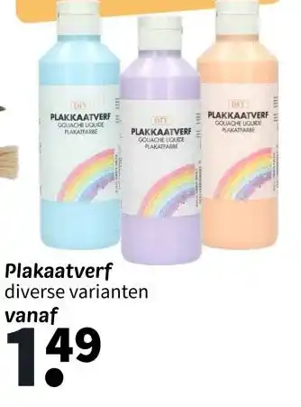 Wibra Plakaatverf aanbieding