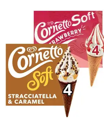 Budget Food Ola Cornetto Vanille Aardbei of Stracciatella Karamel aanbieding