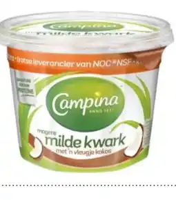 Budget Food Campina Magere Kwark aanbieding