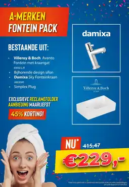 Sani-Dump A-MERKEN FONTEIN PACK aanbieding