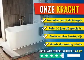 Sani-Dump ONZE KRACHT aanbieding