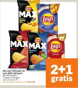 Albert Heijn Alle Lay's en Lay's MAX aanbieding