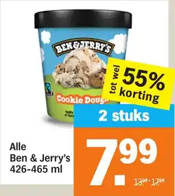Albert Heijn Alle Ben & Jerry's aanbieding