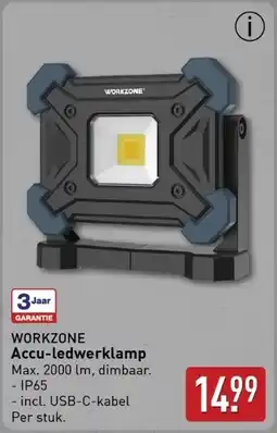 ALDI Workzone Accu-ledwerklamp aanbieding