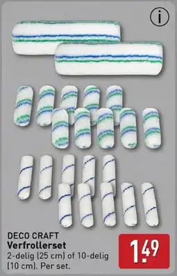 ALDI Deco craft Verfrollerset aanbieding