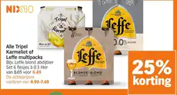 Albert Heijn Alle Tripel Karmeliet of Bière au fut Leffe multipacks aanbieding