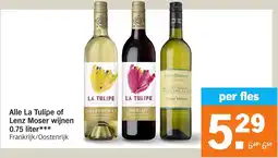 Albert Heijn Alle La Tulipe of Lenz Moser wijnen aanbieding