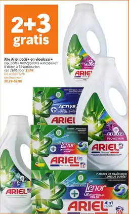 Albert Heijn Alle Ariel pods+ en vloeibaar+ aanbieding