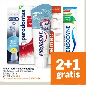 Albert Heijn Alle A-merk mondverzorging aanbieding