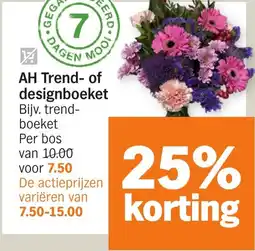 Albert Heijn AH Trend of designboeket aanbieding
