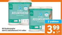 Albert Heijn AH Keukenpapier sterk & absorberend aanbieding