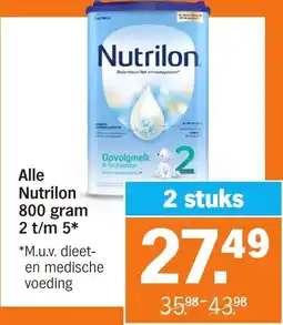 Albert Heijn Alle Nutrilon aanbieding