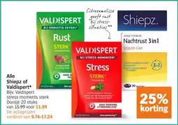 Albert Heijn Alle Shiepz of Valdispert aanbieding