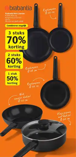 Albert Heijn Brabantia Nero pannen aanbieding