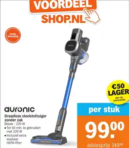Albert Heijn Auronic Draadloze steelstofzuiger zonder zak aanbieding