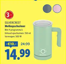 Lidl SILVERCREST Melkopschuimer aanbieding