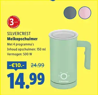 Lidl SILVERCREST Melkopschuimer aanbieding