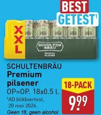ALDI Schultenbräu Premium pilsener aanbieding
