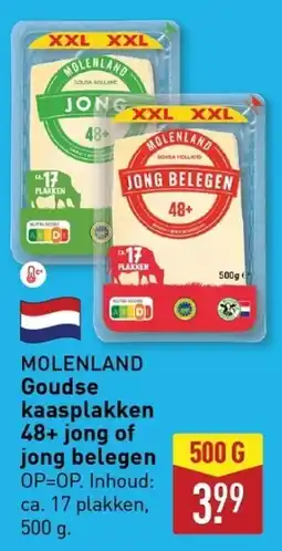ALDI MOLENLAND Goudse kaasplakken 48+ jong of jong belegen aanbieding