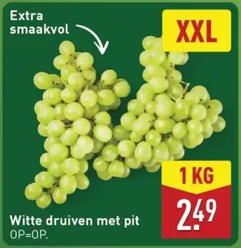 ALDI Witte druiven met pit aanbieding