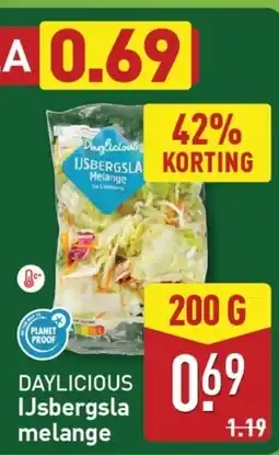 ALDI Daylicious IJsbergsla melange aanbieding