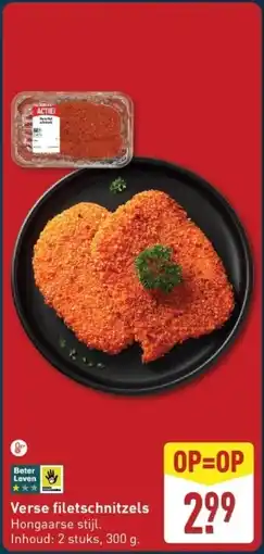ALDI Verse filetschnitzels aanbieding