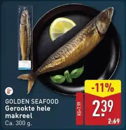 ALDI Golden seafood Gerookte hele makreel aanbieding
