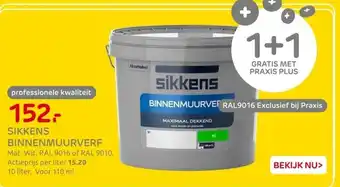 Praxis SIKKENS BINNENMUURVERF aanbieding