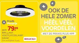 Praxis BRILLANT VENTILATORLAMP SIANO aanbieding