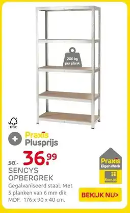 Praxis SENCYS OPBERGREK aanbieding