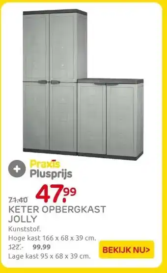 Praxis KETER OPBERGKAST JOLLY aanbieding