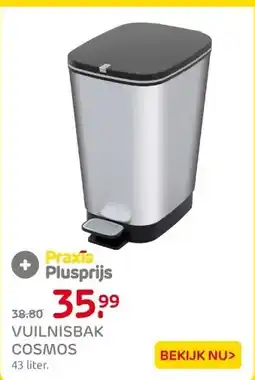 Praxis VUILNISBAK COSMOS aanbieding