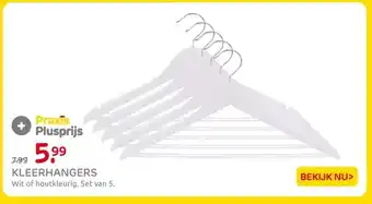 Praxis KLEERHANGERS aanbieding